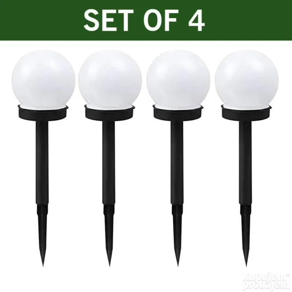 Solarne Lampe Za Baštu ili Dvorište - 4 kom - Solarne Lampe Za Baštu ili Dvorište - 4 kom - Image 3