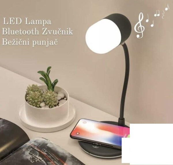 3U1 Led Lampa Bluetooth Zvucnik I Punjac -