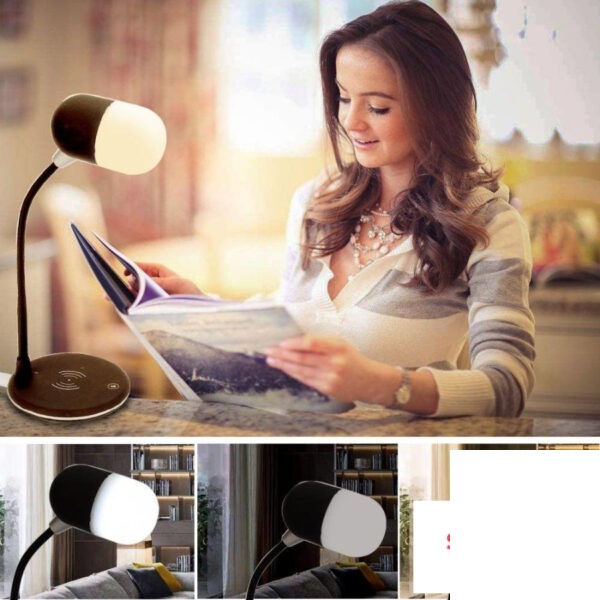 4 U 1 Lampa Bluetooth Zvucnik Bezicno Punjenje -