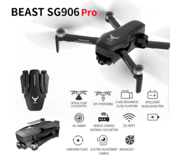 5G / Wifi Gps Dron Sg906 Pro - Crne Boje Quadcopter