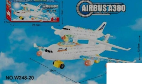 Airbus A380 Avionske Igrake 3D Svetla I Muzika -
