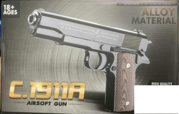 Airsoft Metalni Pitolj Na Kuglice - C1911A Ful Metal