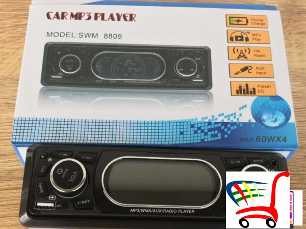 Auto Radio / Model Swm 8809/ Bluetooth Usb Mikro Sd -