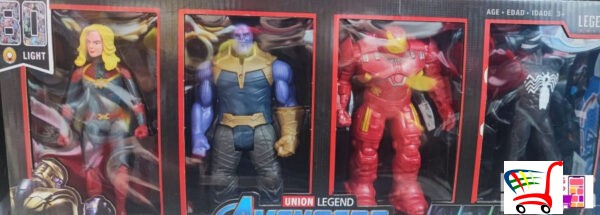 Avengers Set 4 U 1 Sa Svetlosnim Efektom -