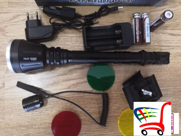 Baterijska Lampa Q3888-T6 / Lovaki Komplet -