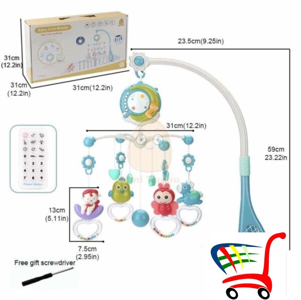 Beba Vrteka Na Daljinski Za Krevetac -