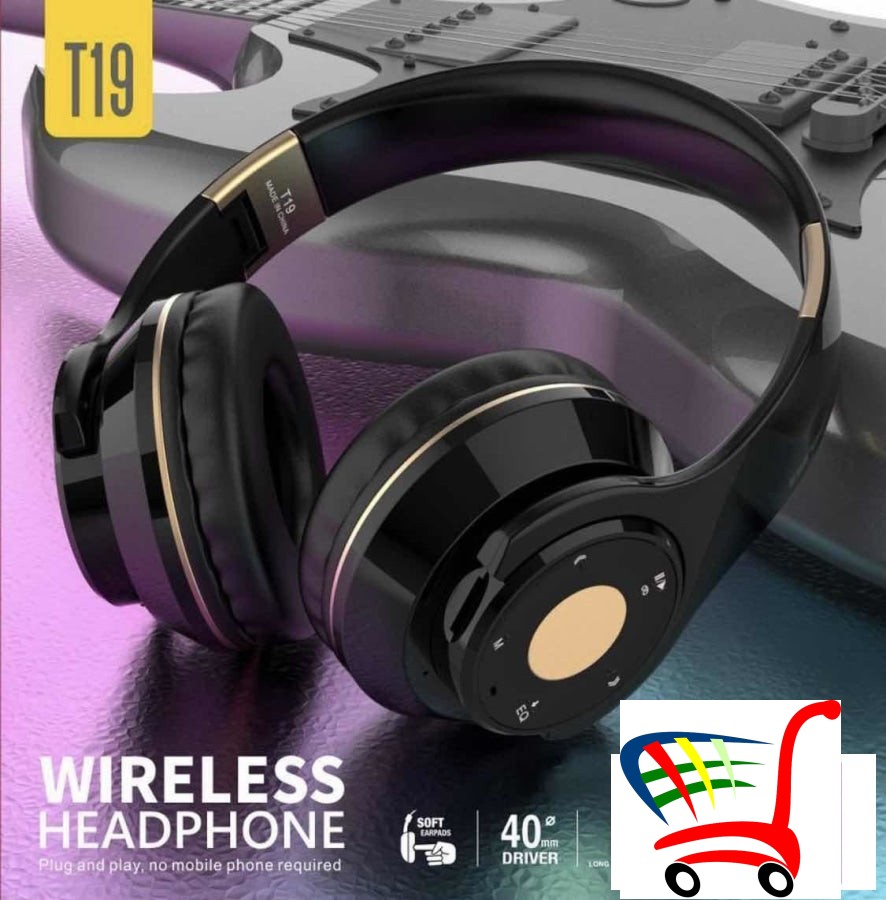 Bezicne Slusalice Rasklopljive -T-19 U Vise Boja -