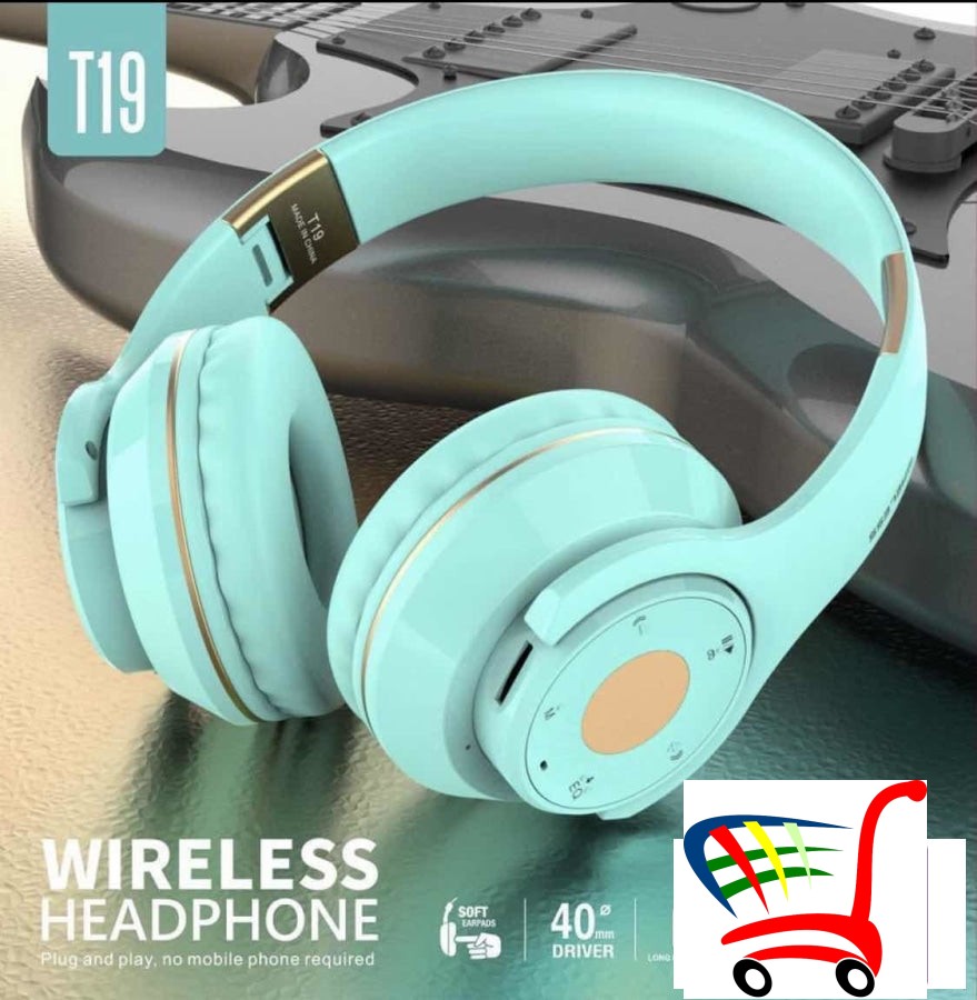 Bezicne Slusalice Rasklopljive -T-19 U Vise Boja -