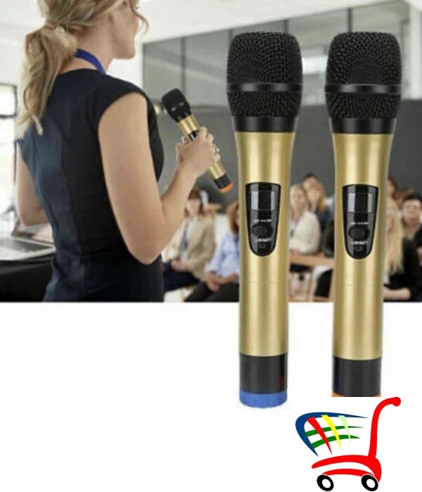 Bezicni Mikrofon Profesionalni 2 Mikrofona Novi Model Wg-200 -