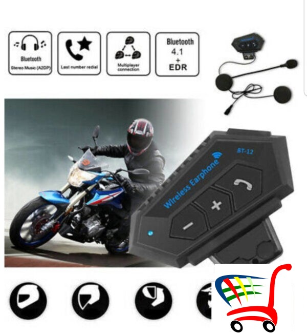 Beini Set/ Bluetooth Hands Free Za Motor -