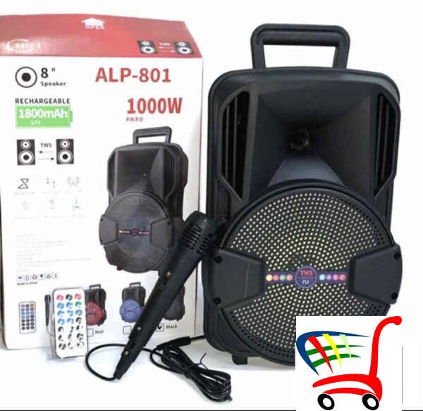 Bluetooth Karaoke Zvunik 8+Mikrofon - Alp 801