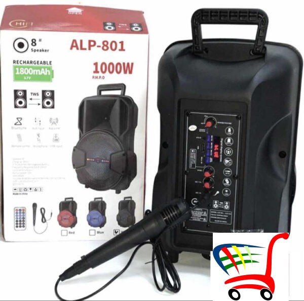 Bluetooth Karaoke Zvunik 8+Mikrofon - Alp 801