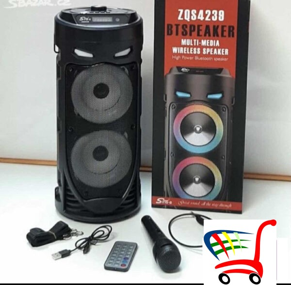 Bluetooth Karaoke Zvunik+Daljinski+Mikrofon - Zqs 4239