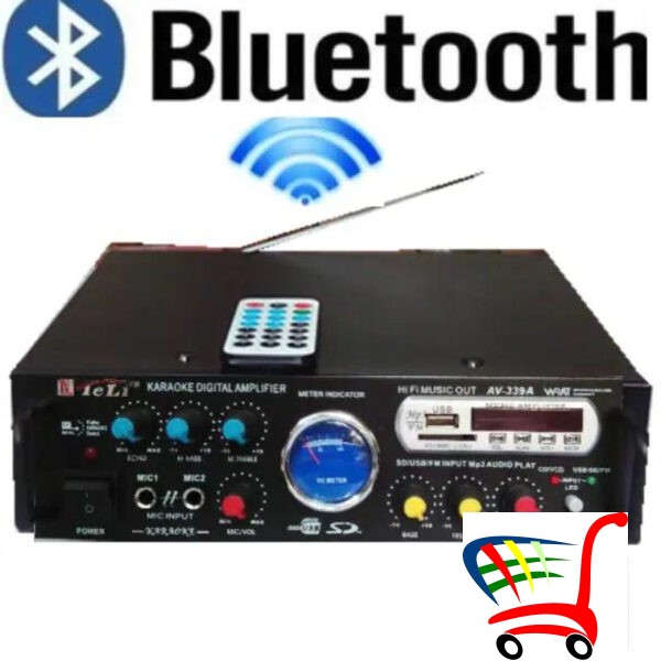 Bluetooth Pojaalo Bt-339A/Stereo Audio Power Amplifier -