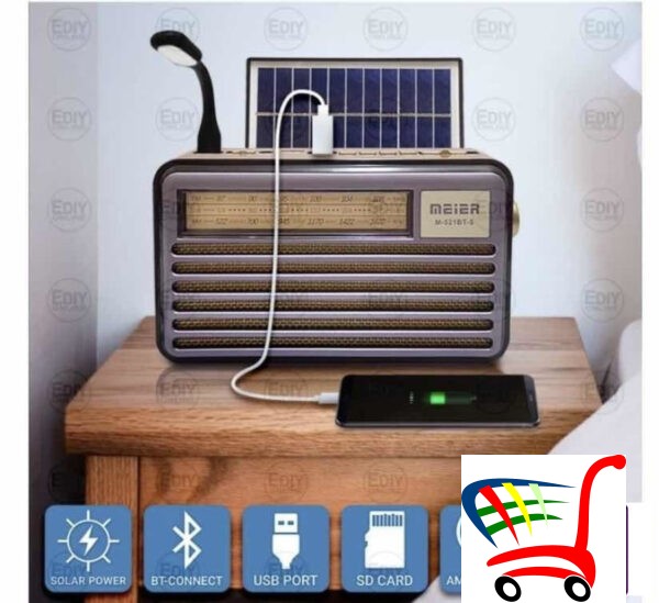 Bluetooth Radio Zvucnik Sa Solarnim Panelom -
