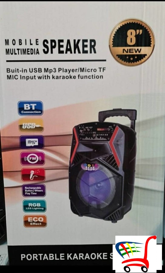 Blutut Karaoke Zvucnik Sa Bezicnim Mikrofonom Oty-899 -