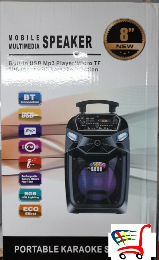 Blutut Karaoke Zvucnik Sa Bezicnim Mikrofonom Oty-899 -