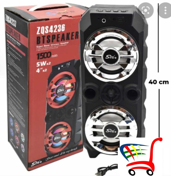 Blutut Karaoke Zvunik Zqs 4237 - Bluetooth 2 X 4