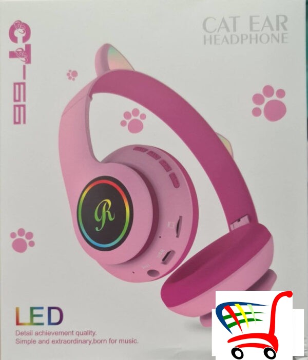 Blutut Slualice Sa Led Svetlom Ct66 Roze -