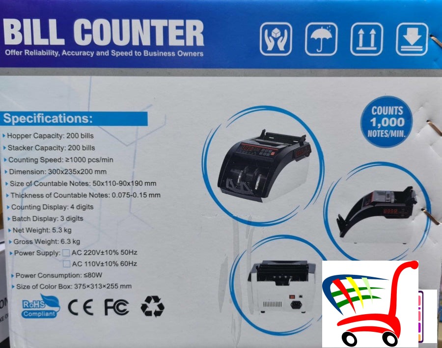 Brojaica Novca Broja Para 1000 Kom - U Min