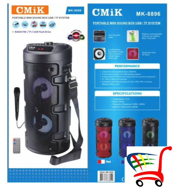 Cmik Mk-8896 Bluetooth Zvucni + Mikrofon Najbolji ! -