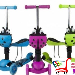 Deciji Trotinet Bubamara Sa Sedistem - Trotineti