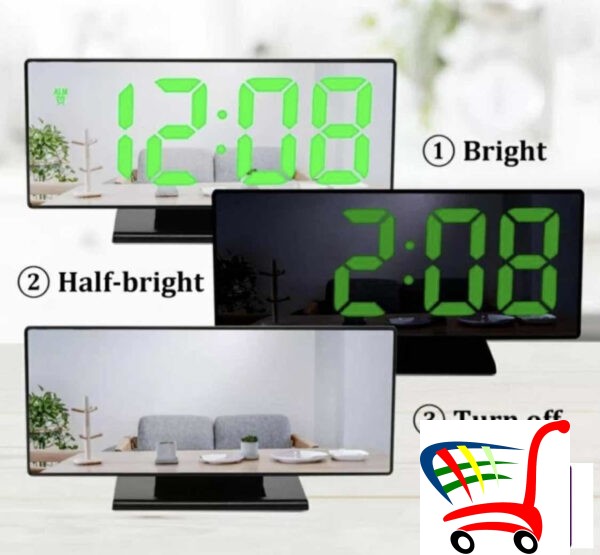 Digitalni Led Sat + Ogledalo -