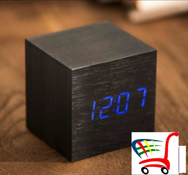 Digitalni Mali Sat - Wooden Clock