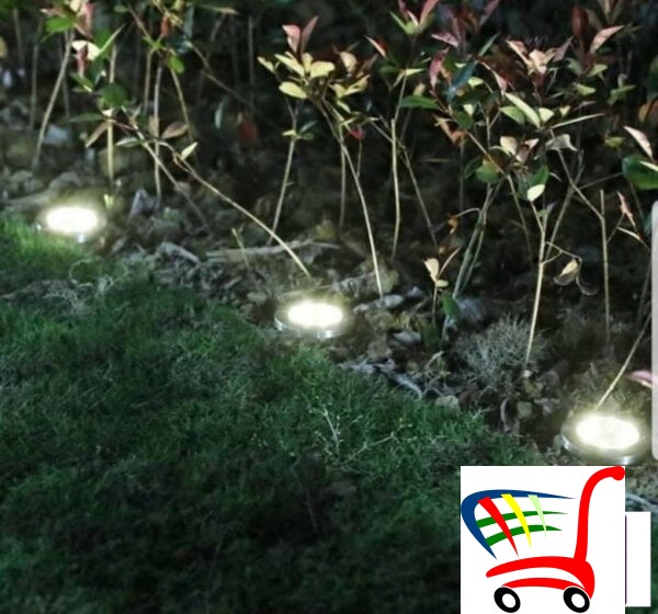 Disk Led Lampe Za Dvoriste-Solarne 8 Dioda -