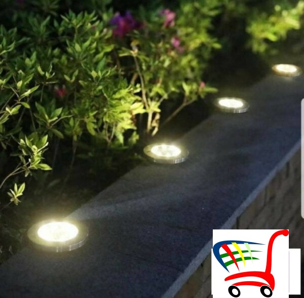 Disk Led Lampe Za Dvoriste-Solarne 8 Dioda -