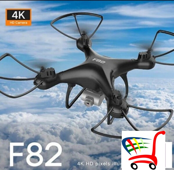 Dron F82 /Hd Kamera/ Beli/Crni -