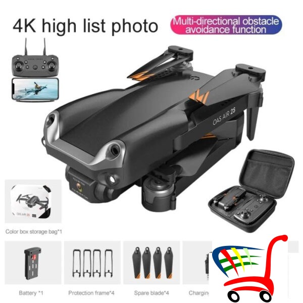 Dron Sa 2 Kamere/4K/Hd/2 4G/Wf Model S2 -