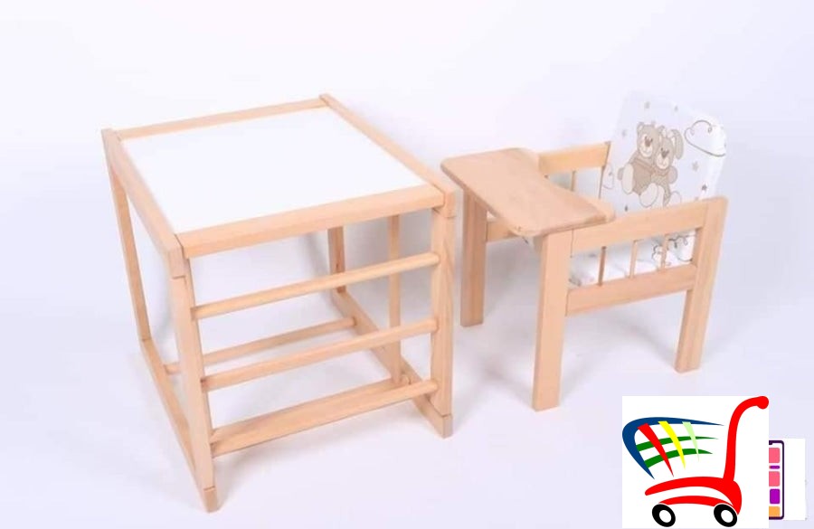 Drvena Hranilica Za Bebe -
