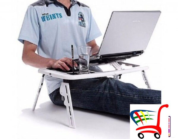 E-Table Sto Za Laptop Sa Dva Kulera -