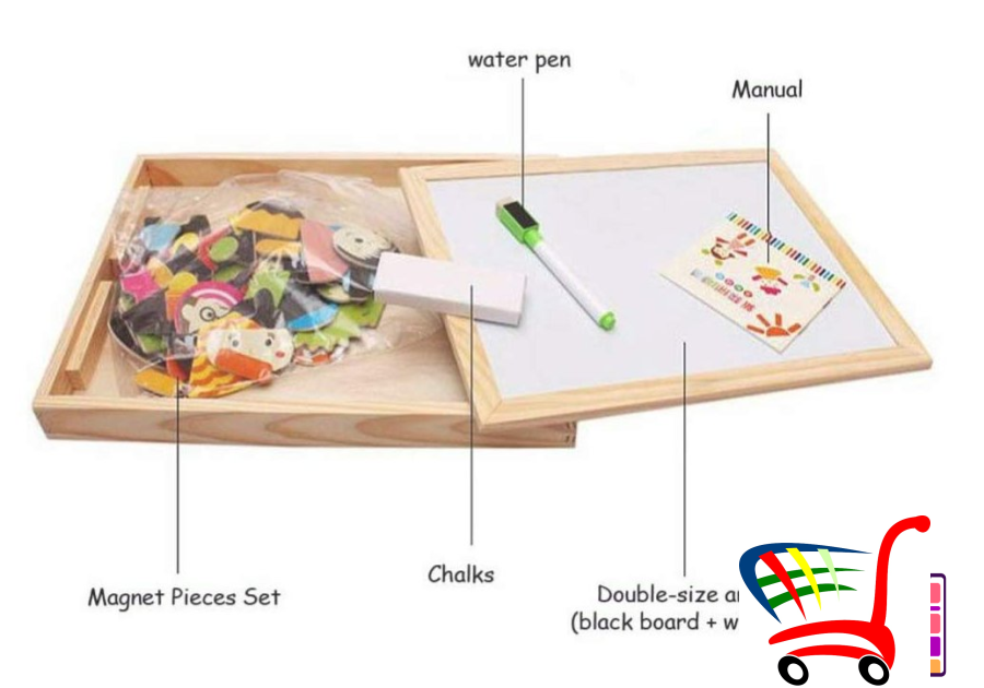 Edukativna Magnetna Tabla Sa Slagalicama -