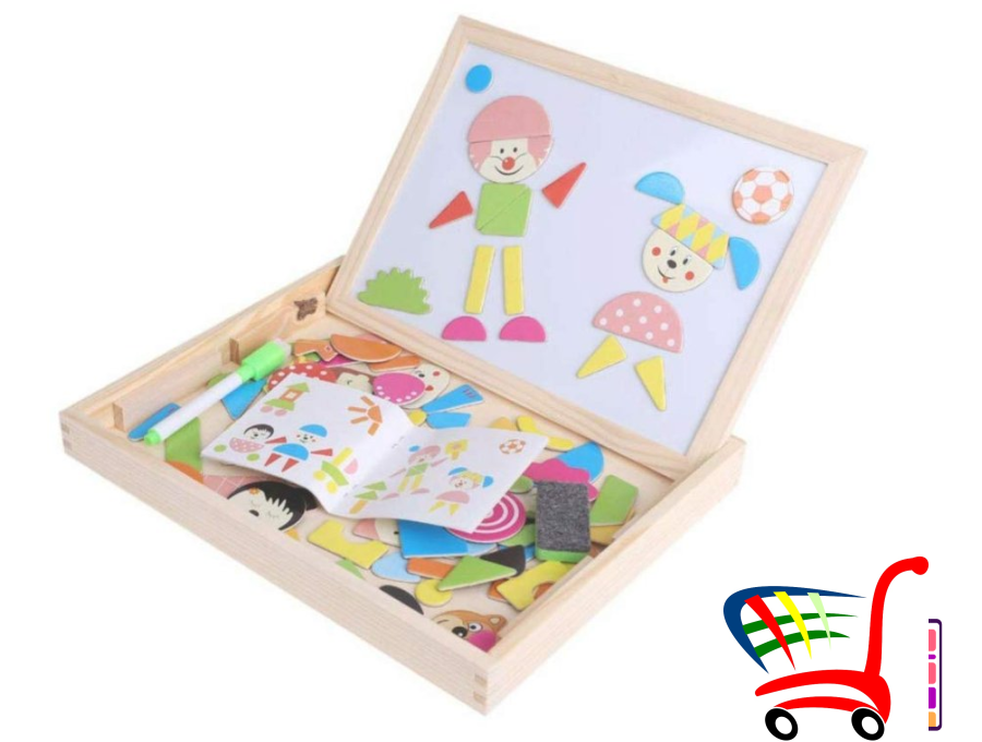 Edukativna Magnetna Tabla Sa Slagalicama -