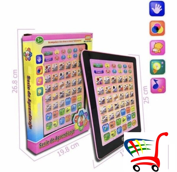 Edukativni Tablet Za Decu Plavi I Roze -