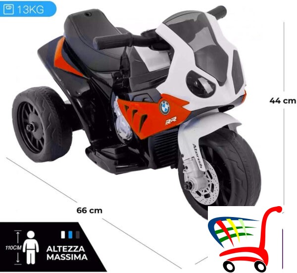 Elektricni Motocikl Za Decu Bmw Crveni I Plavi -