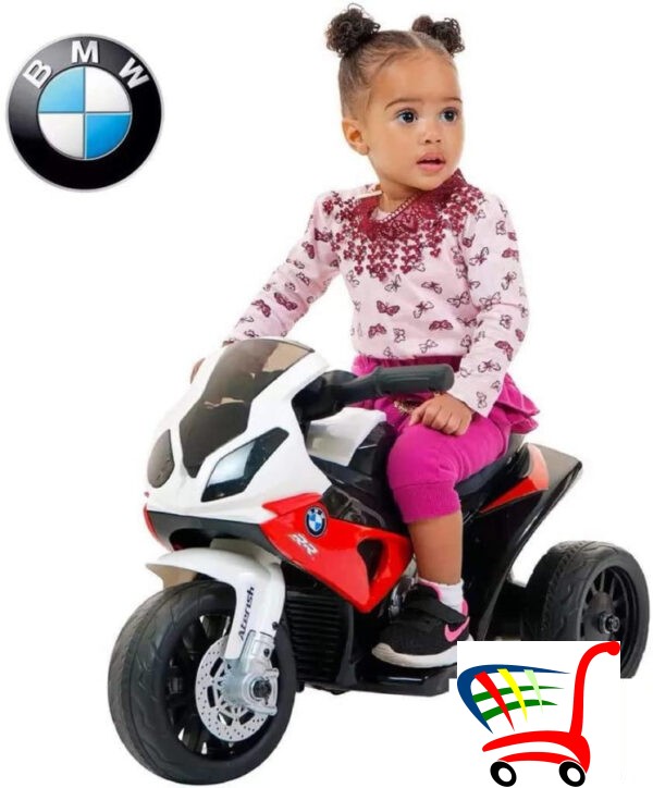 Elektricni Motocikl Za Decu Bmw Crveni I Plavi -