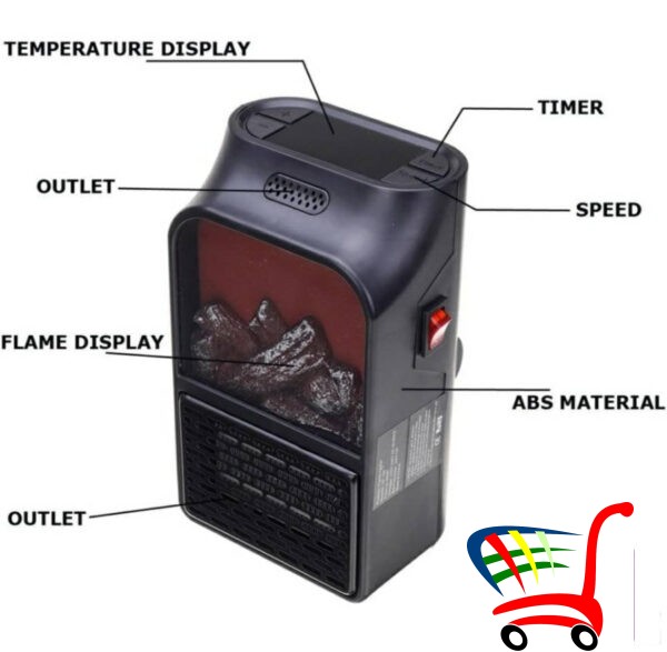 Flame Heater Mini Grejalice 500 W -