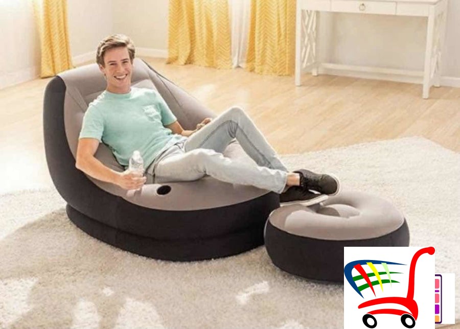 Fotelja I Tabure Na Naduvavanje Intex -