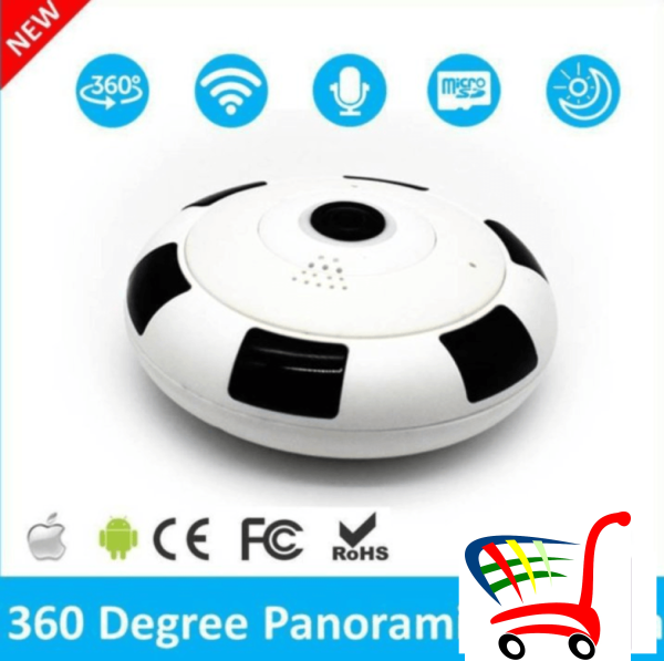 Full Vr / Video Hd Wifi Panorama Ip Kamera -