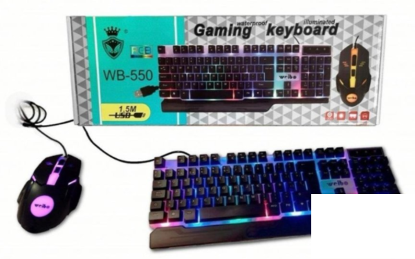 ! Gaming Set Rgb Gejmerska Tastatura I Mis Vodootpona -