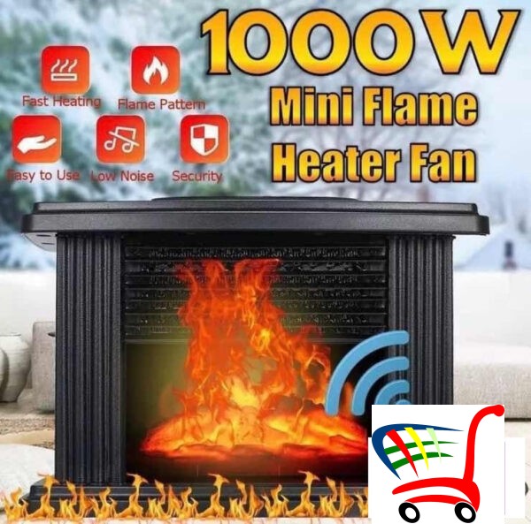 Grejalica Kamin 1000W Sa Efektom Plamena -