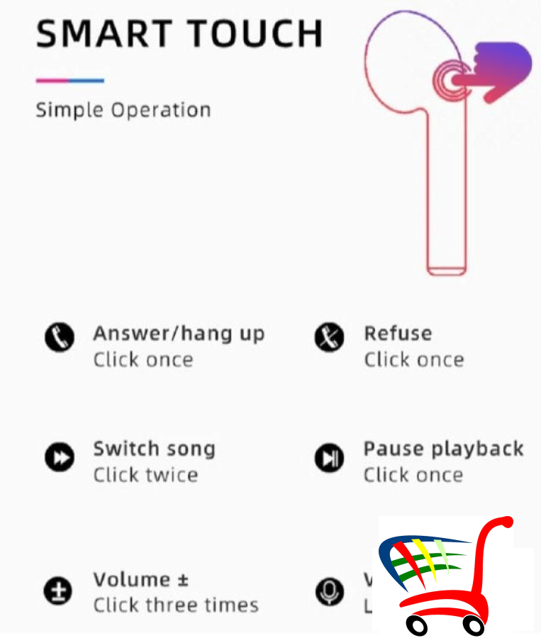 I12 Bluetooth Slusalice -