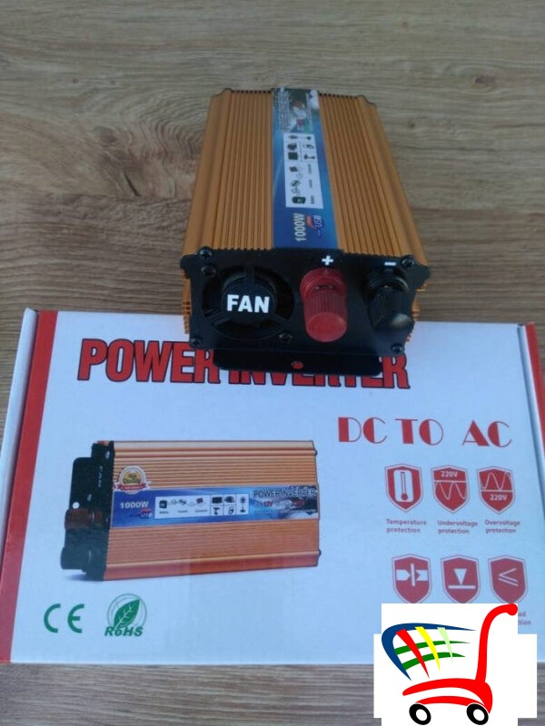 Inverter Pretvara Sa 12V 24V Na 220V.1000W -