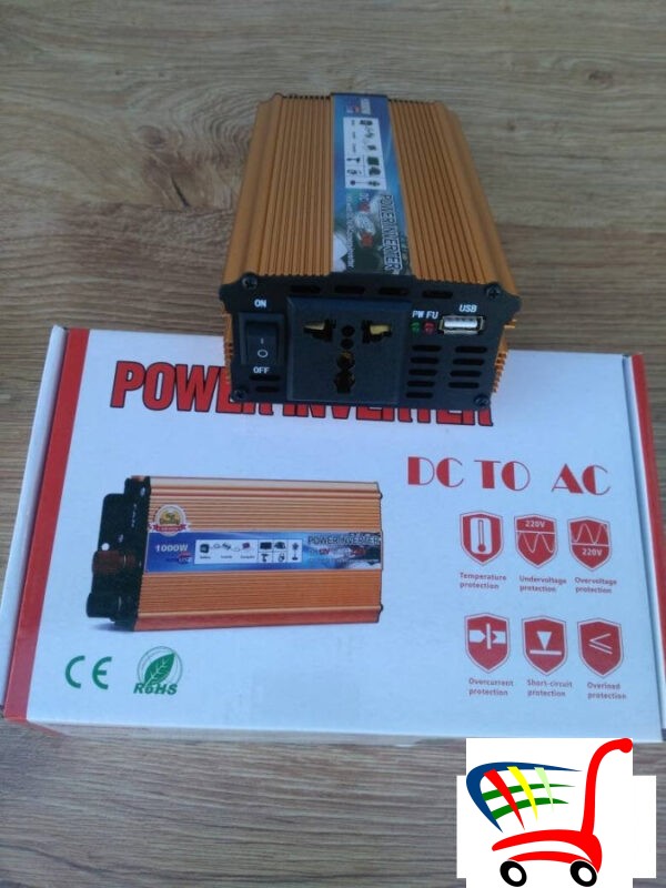 Inverter Pretvara Sa 12V 24V Na 220V.1000W -