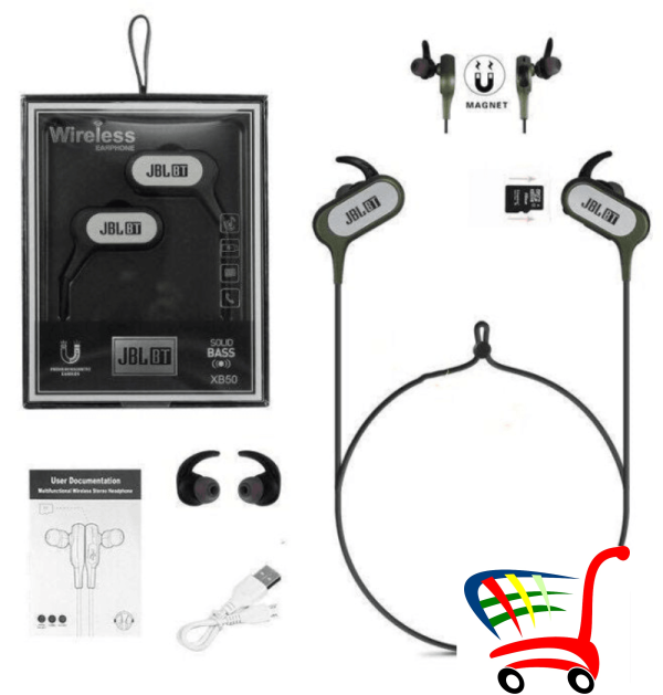 Jbl Bluetooth Slusalise Sa Magnetom-Vise Boja -
