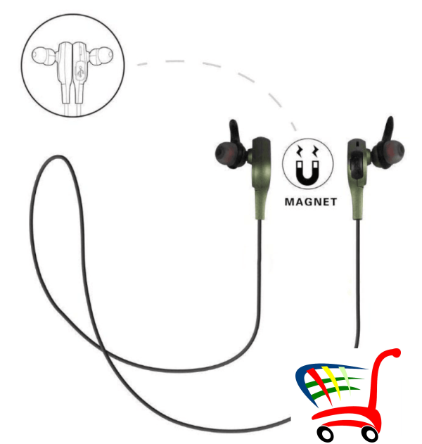 Jbl Bluetooth Slusalise Sa Magnetom-Vise Boja -