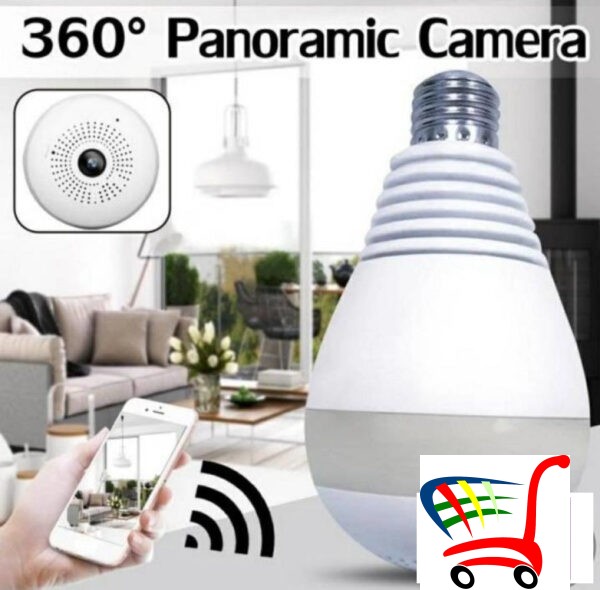 Kamera Sijalica 360 Stepeni-Ip Wifi Za Sijalicno Grlo -